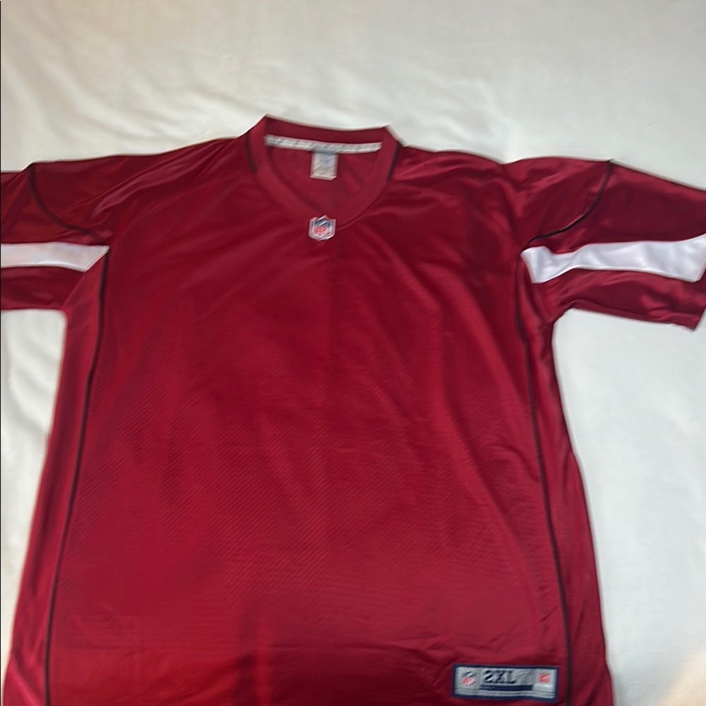 Red Arizona Cardinals NFL Blank Jersey. Men’s size 2XLT